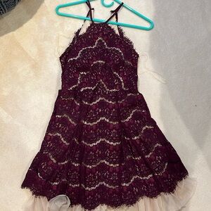 Francescas burgundy dress